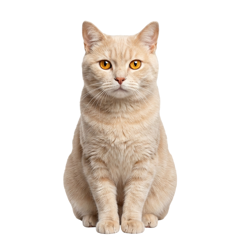 Gato blanco de ojos claros